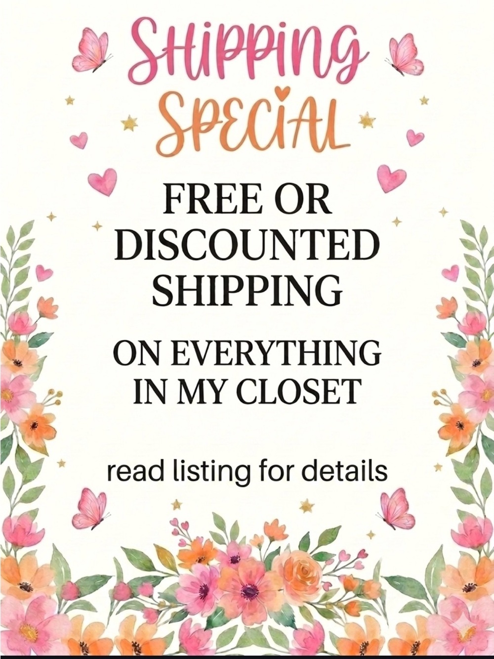 FREE OR DISCOUNTED SHIPPING ON EVERYTHING IN MY CLOSET ❣️FAST SHIPPING❣️